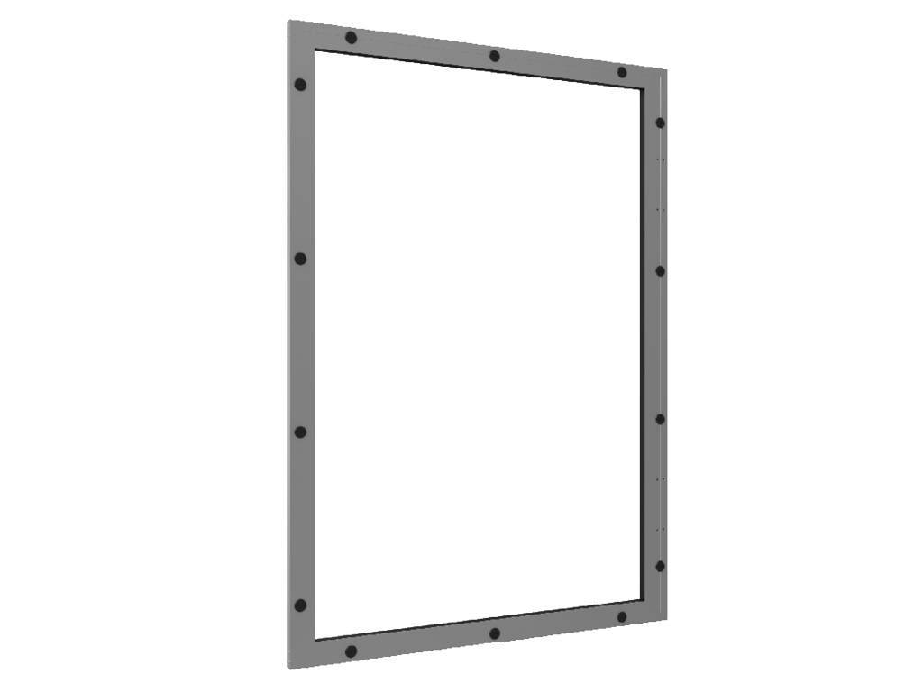 O-shaklidagi aluminiy ramka.